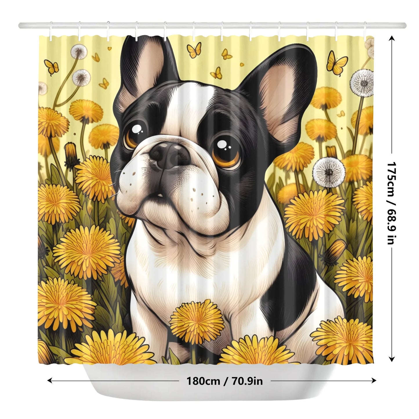 Cardi - Shower Curtain for frenchie lovers