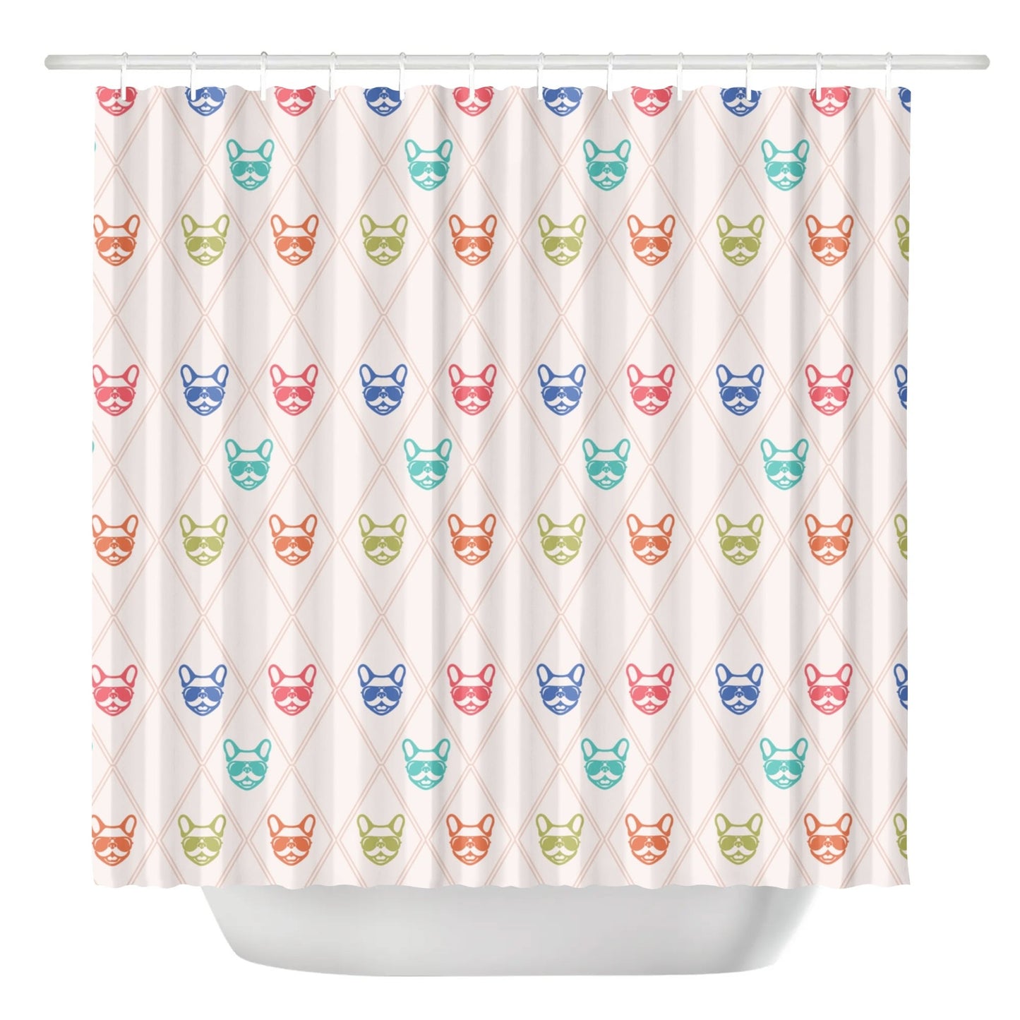 Eggs - Shower Curtain for frenchie lovers