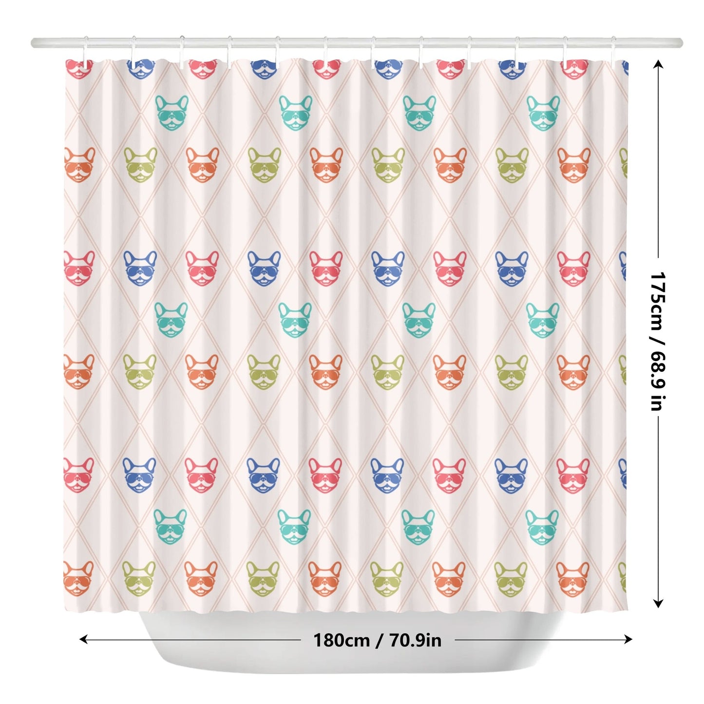 Eggs - Shower Curtain for frenchie lovers