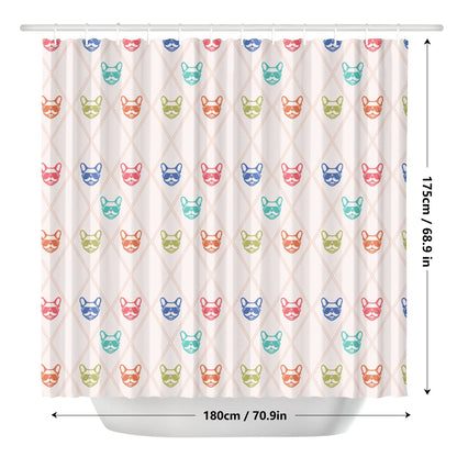 Eggs - Shower Curtain for frenchie lovers