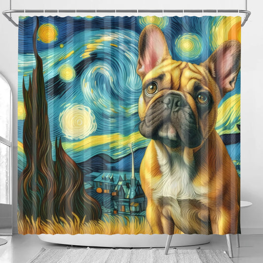 Stormy - Shower Curtain for frenchie lovers