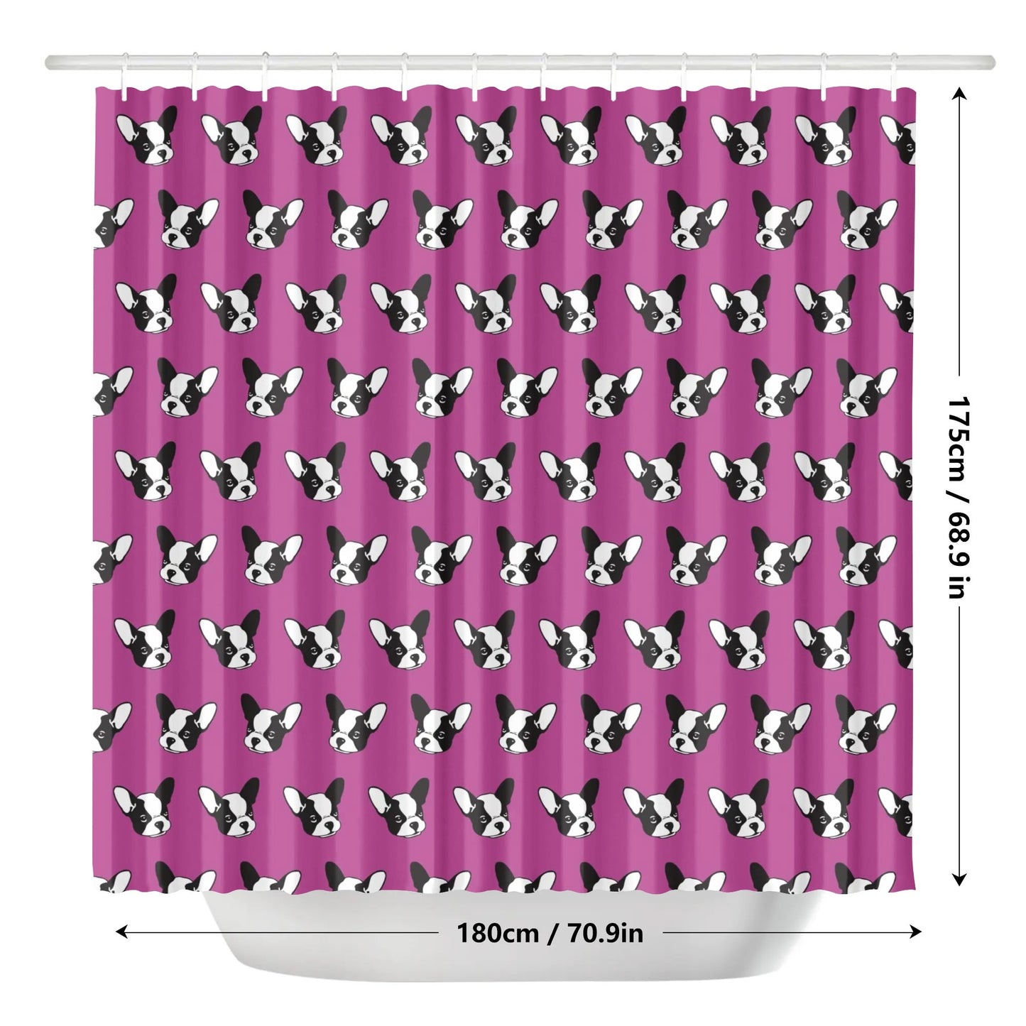 Thunder - Shower Curtain for frenchie lovers