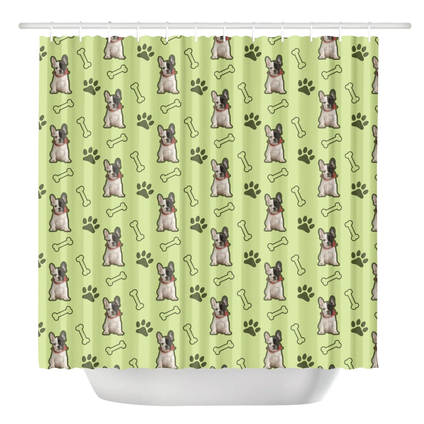 Personalized Shower Curtain with Frenchie’s Image