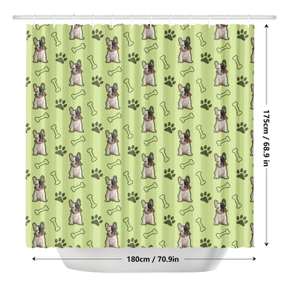 Personalized Shower Curtain with Frenchie’s Image