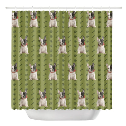 Personalized Shower Curtain with Frenchie’s Image