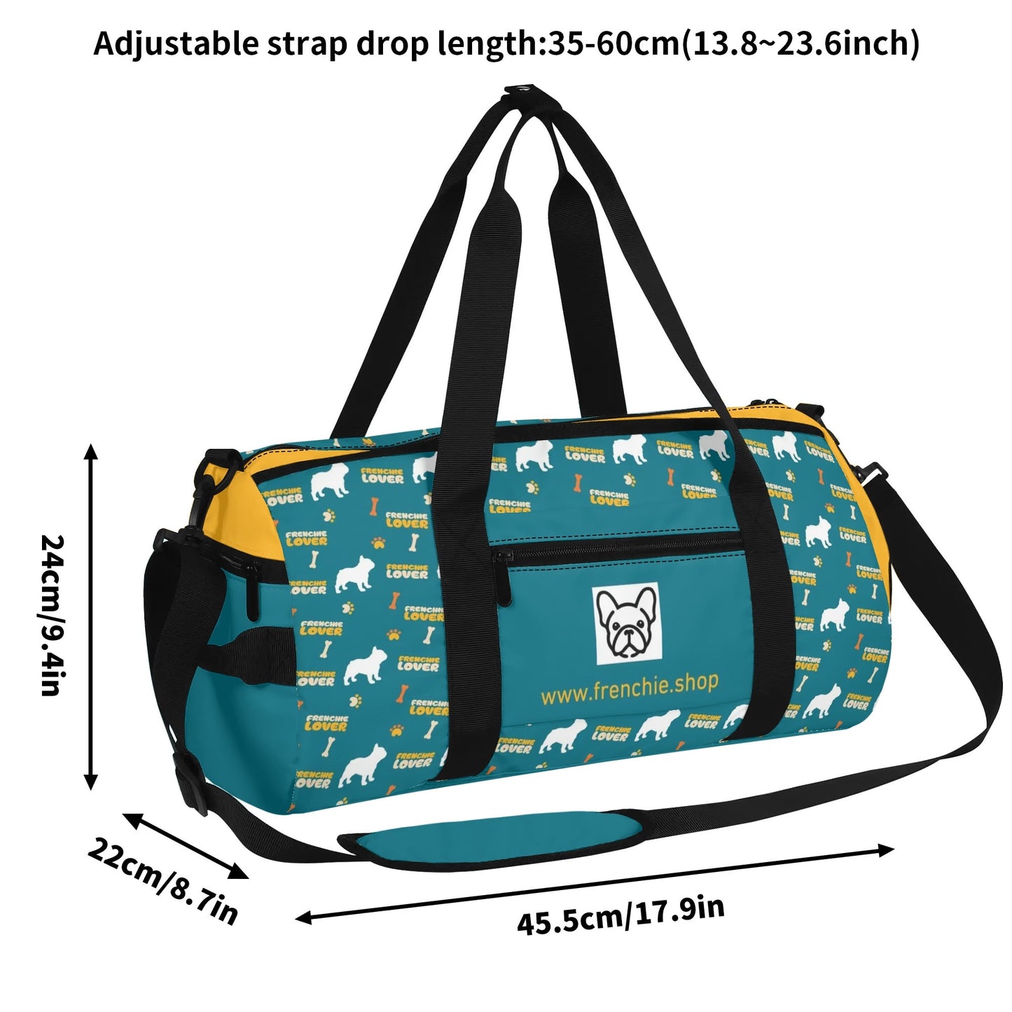 Bella- Gym Bag for frenchie lovers