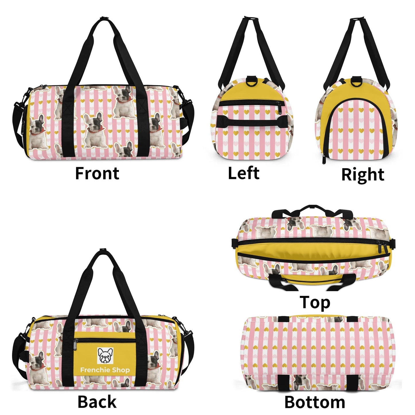 Personalized Gym Bag for Frenchie Lovers with Your Frenchie’s image