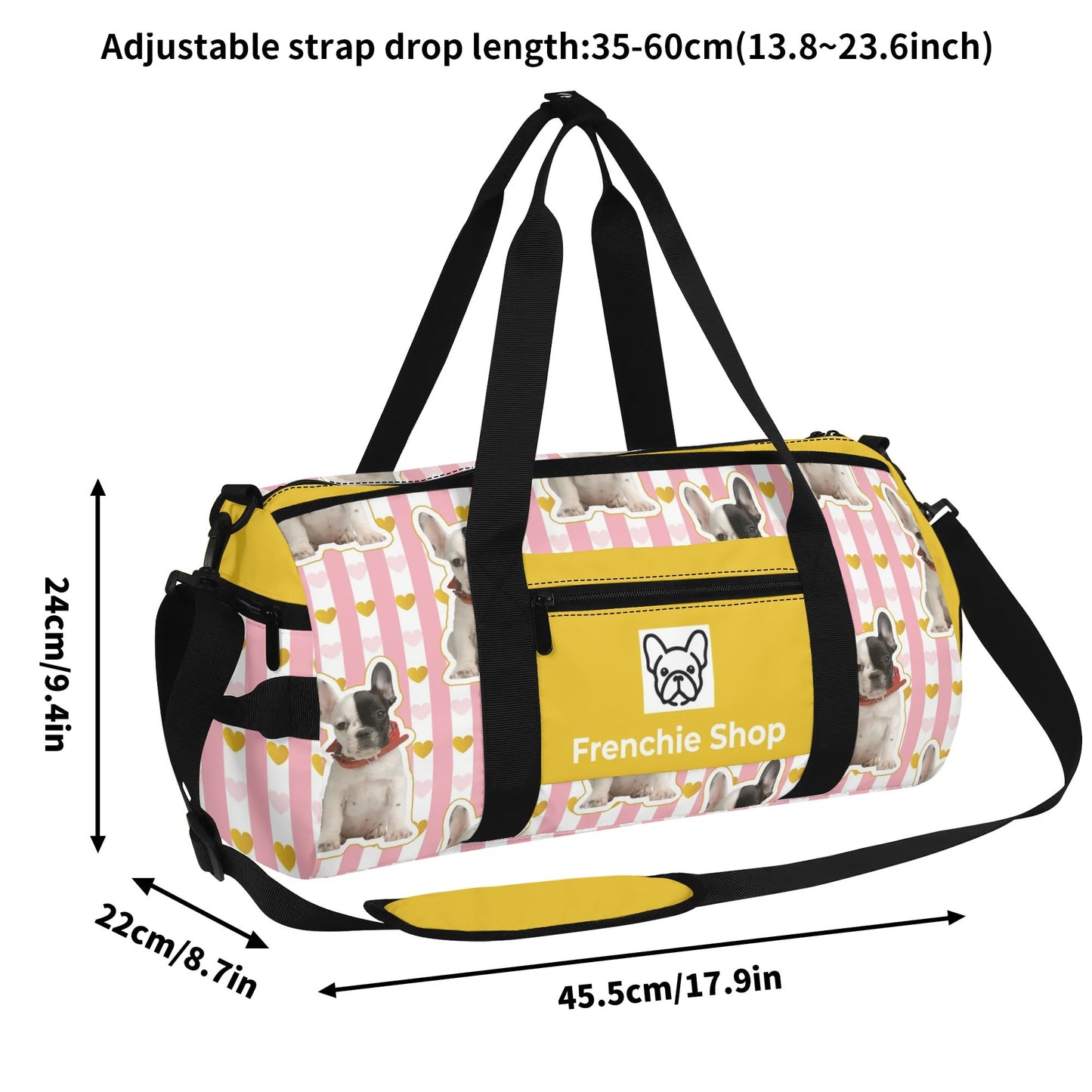 Personalized Gym Bag for Frenchie Lovers with Your Frenchie’s image