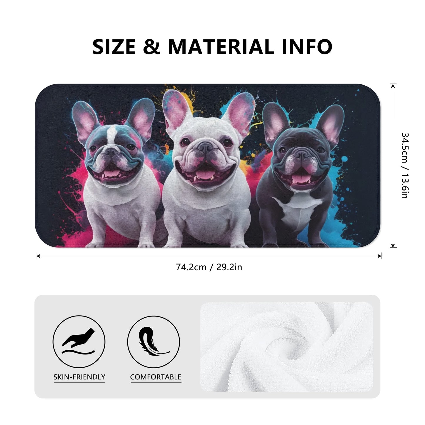 Sugar - Towel for frenchie lovers