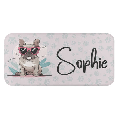 Personalized Towel for Frenchie Lover with Frenchie Name