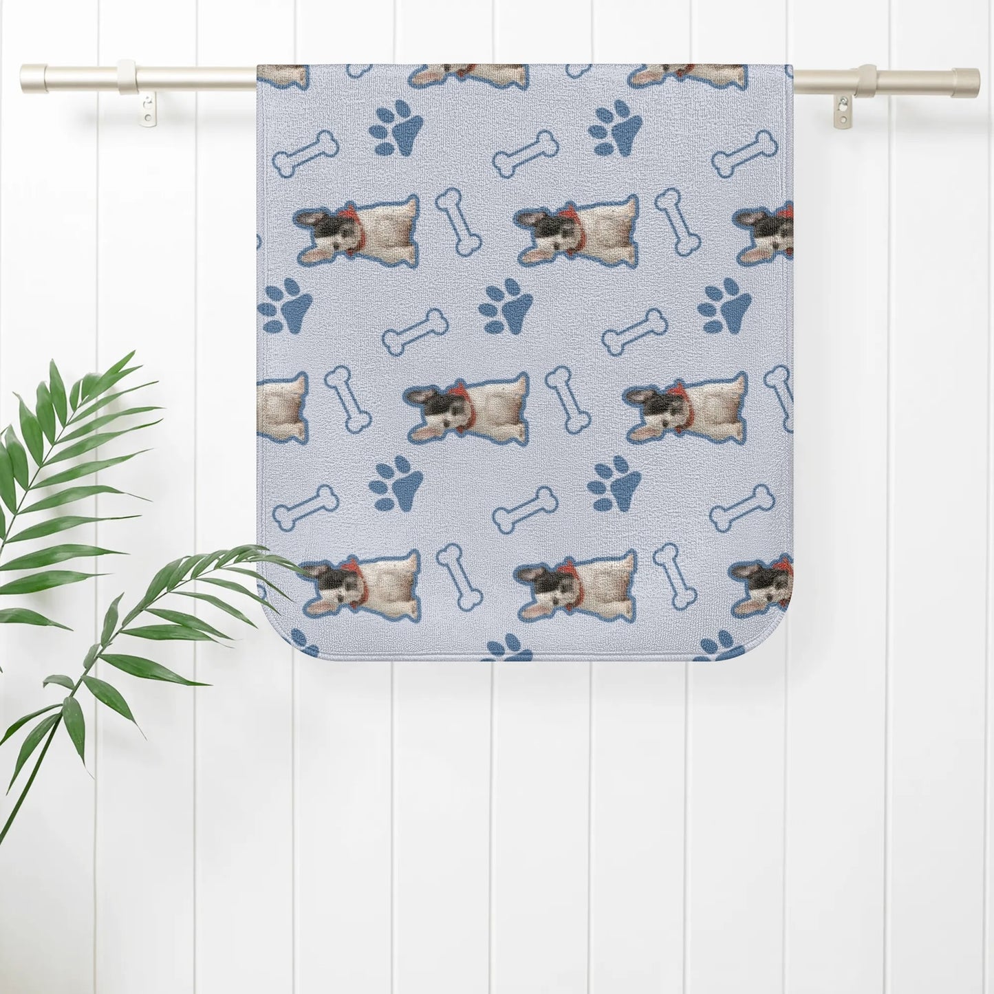 Personalized Frenchie Towel with Frenchie Image