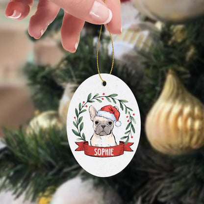 Personalized Ornaments for Frenchie Lovers with Your Frenchie’s Name