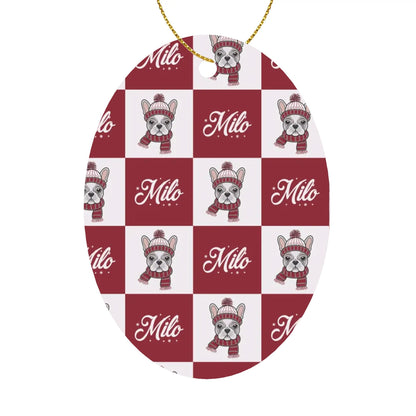 Personalized Ornaments for Frenchie Lovers with Your Frenchie’s Name