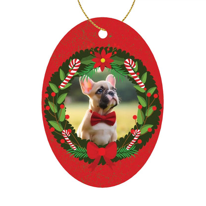 Personalized Ornaments for Frenchie Lovers with Your Frenchie’s Image