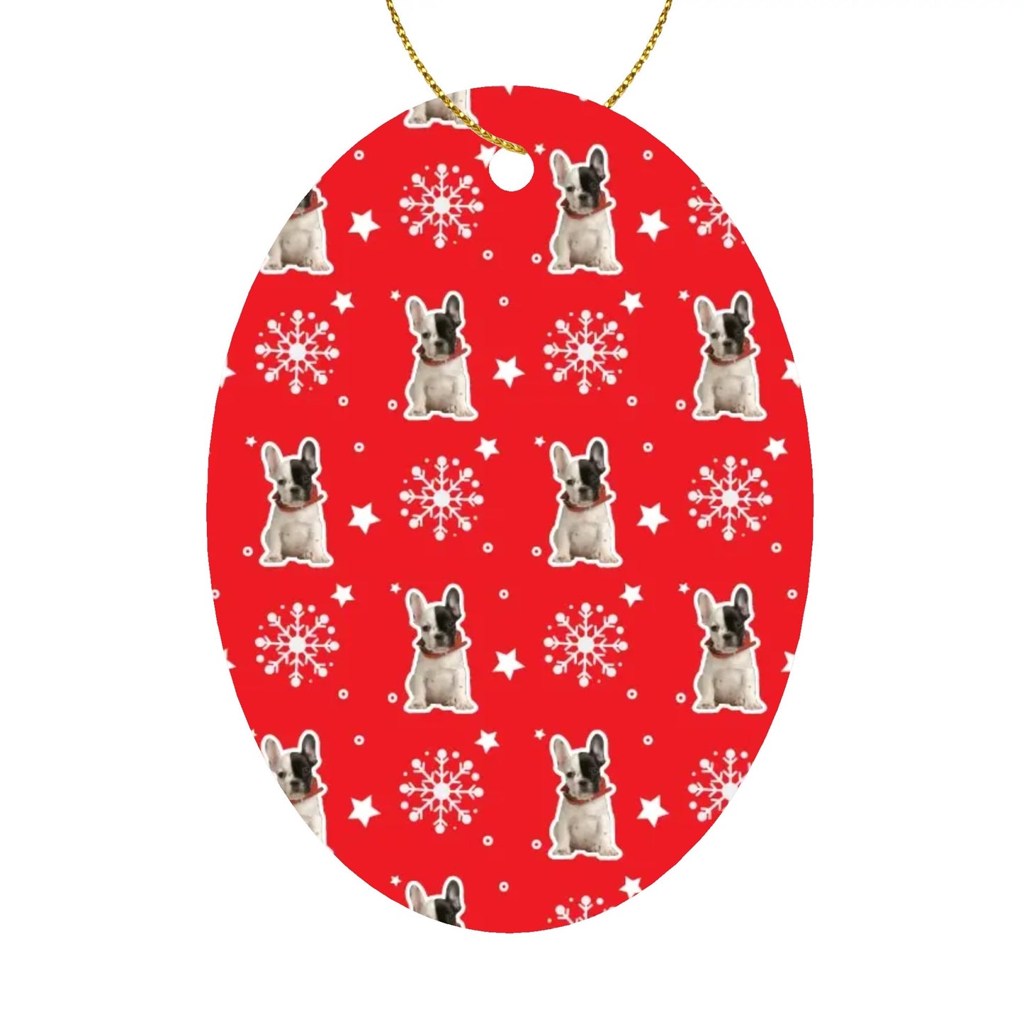 Personalized Ornaments for Frenchie Lovers with Your Frenchie’s Image