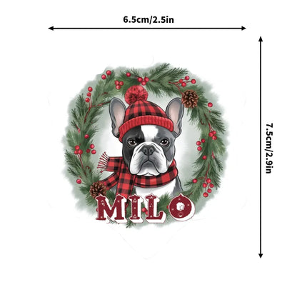 Personalized Ornaments for Frenchie Lovers with Your Frenchie’s Name