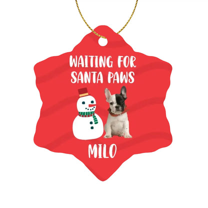 Personalized French Bulldog Ornaments Featuring Your Frenchie’s Image and Name