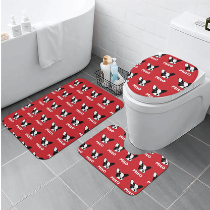 Personalized Bathroom Set with Your Frenchie’s Name