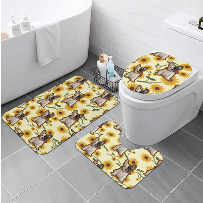 Personalized Bathroom Set with Your Frenchie’s Image