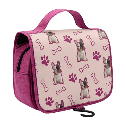 Personalized  Cosmetic Travel Bag with Your french  Bulldog’s Image