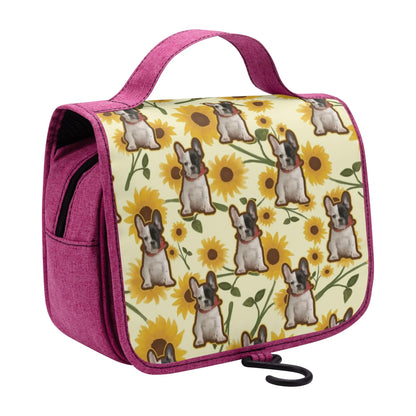 Personalized  Cosmetic Travel Bag with Your french  Bulldog’s Image