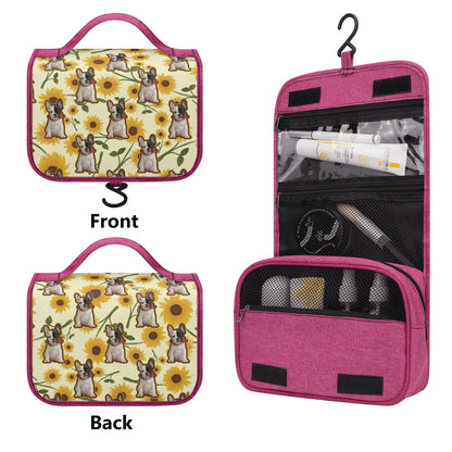 Personalized  Cosmetic Travel Bag with Your french  Bulldog’s Image