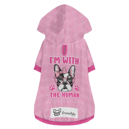 I'm with the Human - Hoodies for French Bulldog  | Frenchie Shop Original