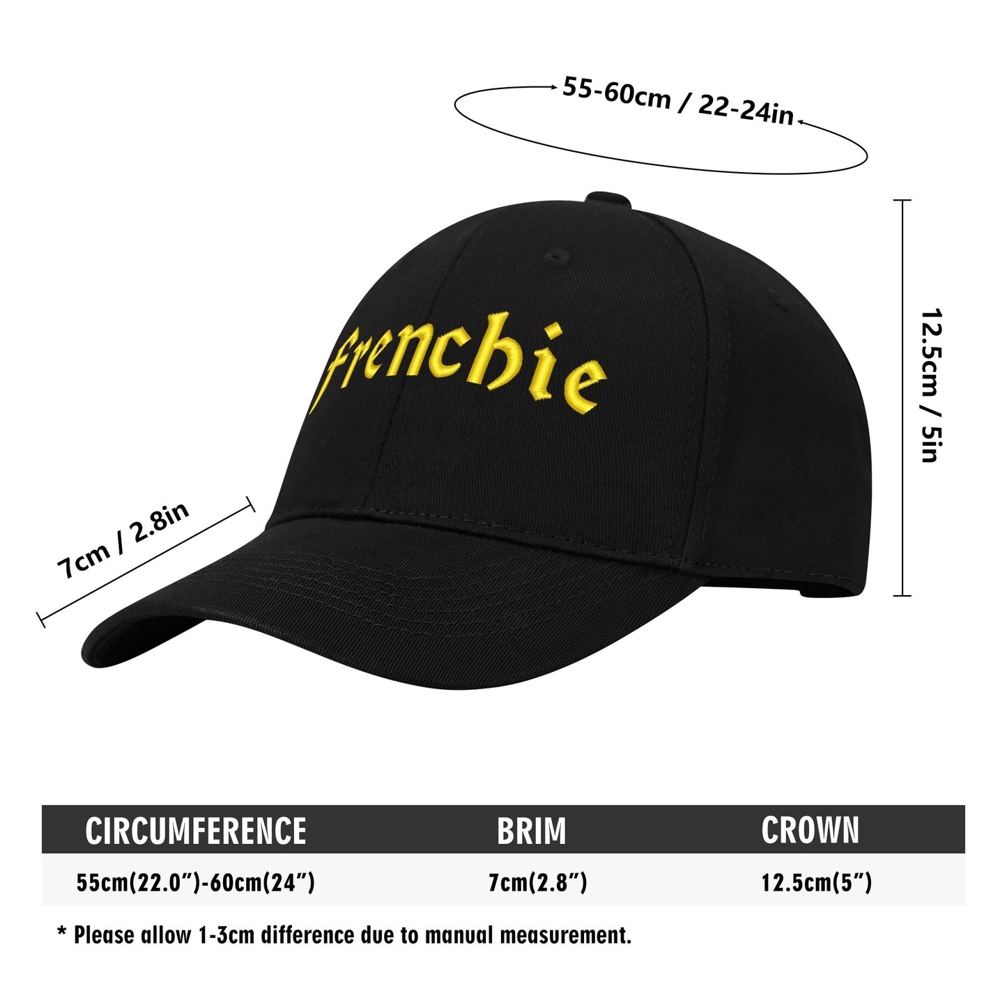 Frenchie - Embroidered Baseball Cap