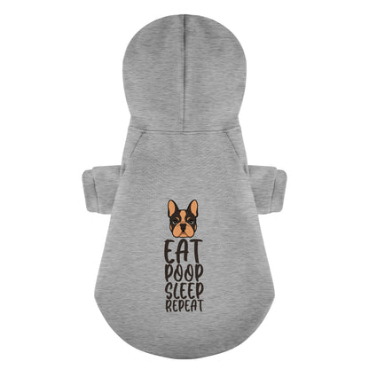 Eat poop Sleep - Personalized French Bulldog Hoodies with Funny Quotes – Stylish, Cozy, and Premium 100% Cotton