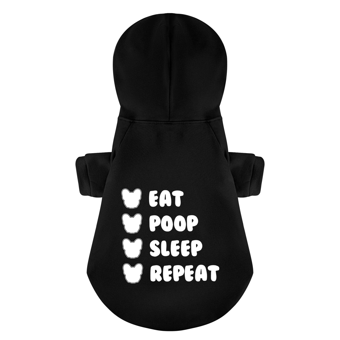 Repeat - Personalized French Bulldog Hoodies with Funny Quotes – Stylish, Cozy, and Premium 100% Cotton