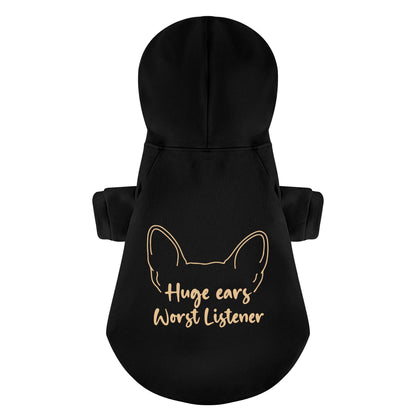 Huge Ears - Personalized French Bulldog Hoodies with Funny Quotes – Stylish, Cozy, and Premium 100% Cotton