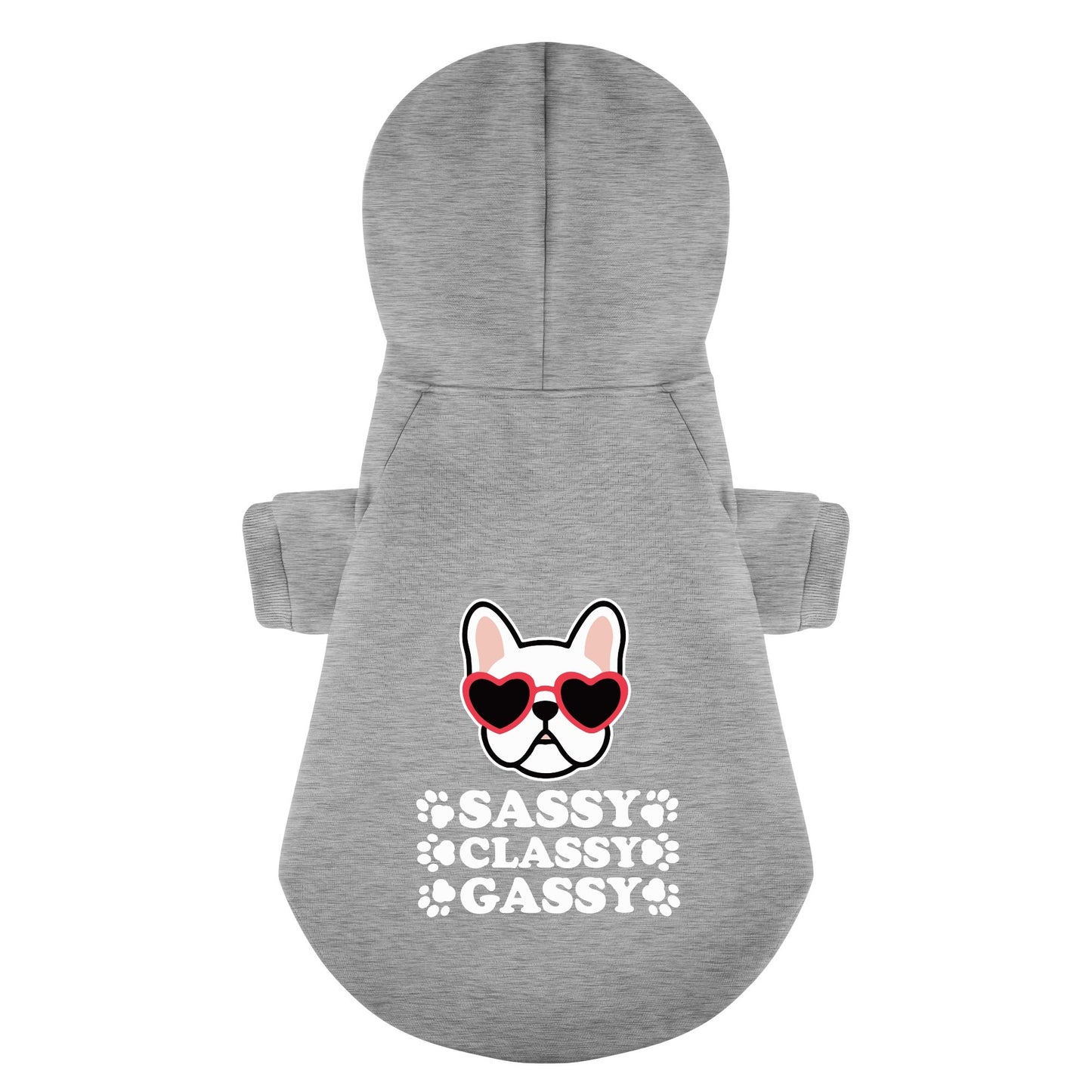 Sassy, classy, gassy - Personalized French Bulldog Hoodies with Funny Quotes – Stylish, Cozy, and Premium 100% Cotton