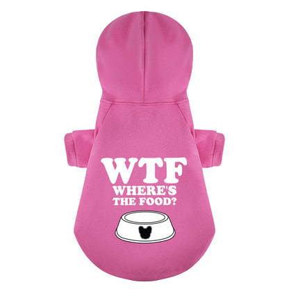 WTF (Wheres the Food?) - Personalized French Bulldog Hoodies with Funny Quotes – Stylish, Cozy, and Premium 100% Cotton