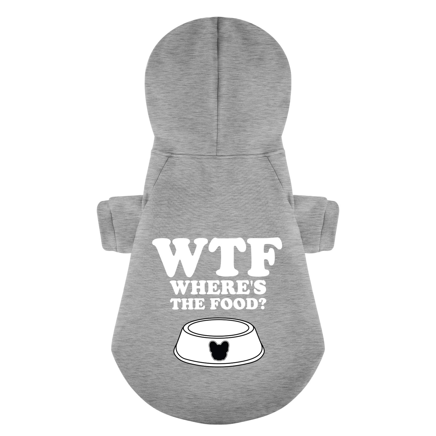 WTF (Wheres the Food?) - Personalized French Bulldog Hoodies with Funny Quotes – Stylish, Cozy, and Premium 100% Cotton