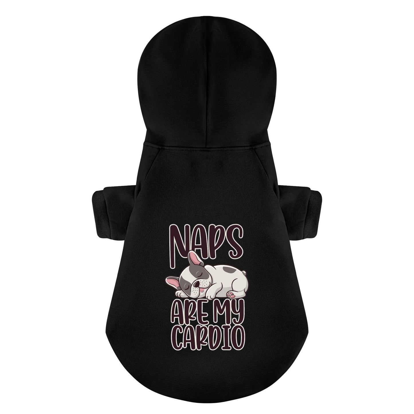 Naps are my cardio - Personalized French Bulldog Hoodies with Funny Quotes – Stylish, Cozy, and Premium 100% Cotton