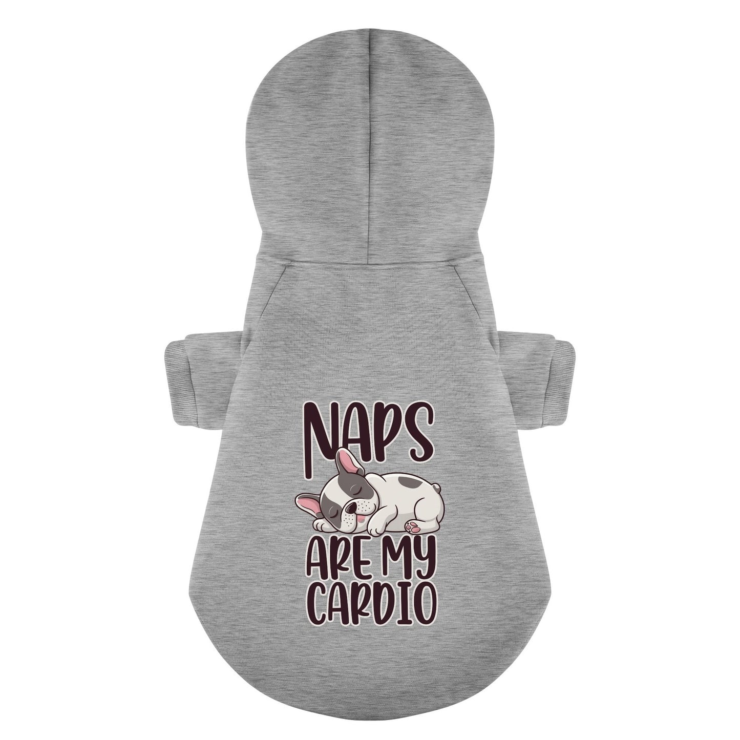 Naps are my cardio - Personalized French Bulldog Hoodies with Funny Quotes – Stylish, Cozy, and Premium 100% Cotton