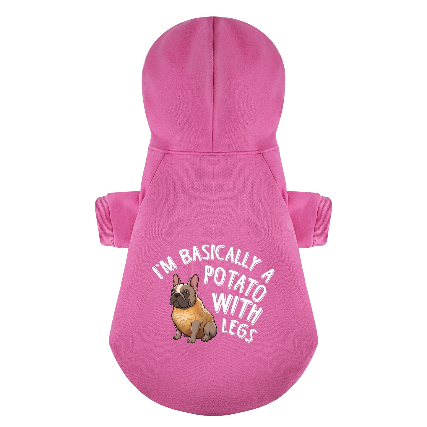 I’m basically a potato with legs. -  Personalized French Bulldog Hoodies with Funny Quotes – Stylish, Cozy, and Premium 100% Cotton