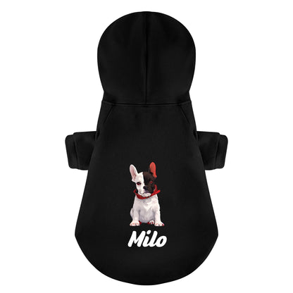 Personalized French Bulldog Hoodies with Funny Quotes, Custom Name, and Custom Image – Stylish, Cozy, and Premium 100% Cotton