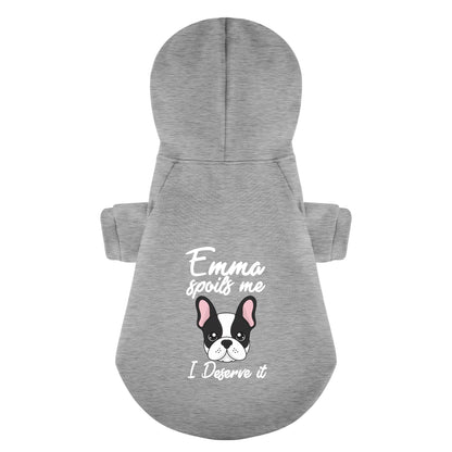 Personalized French Bulldog Hoodies with Owner's Name and Funny Quotes – Stylish, Cozy, and Premium 100% Cotton