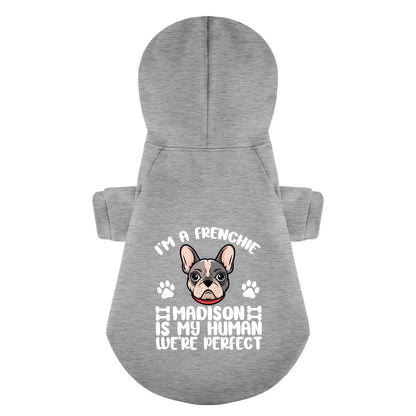 Personalized French Bulldog Hoodies with Owner's Name and Funny Quotes – Stylish, Cozy, and Premium 100% Cotton