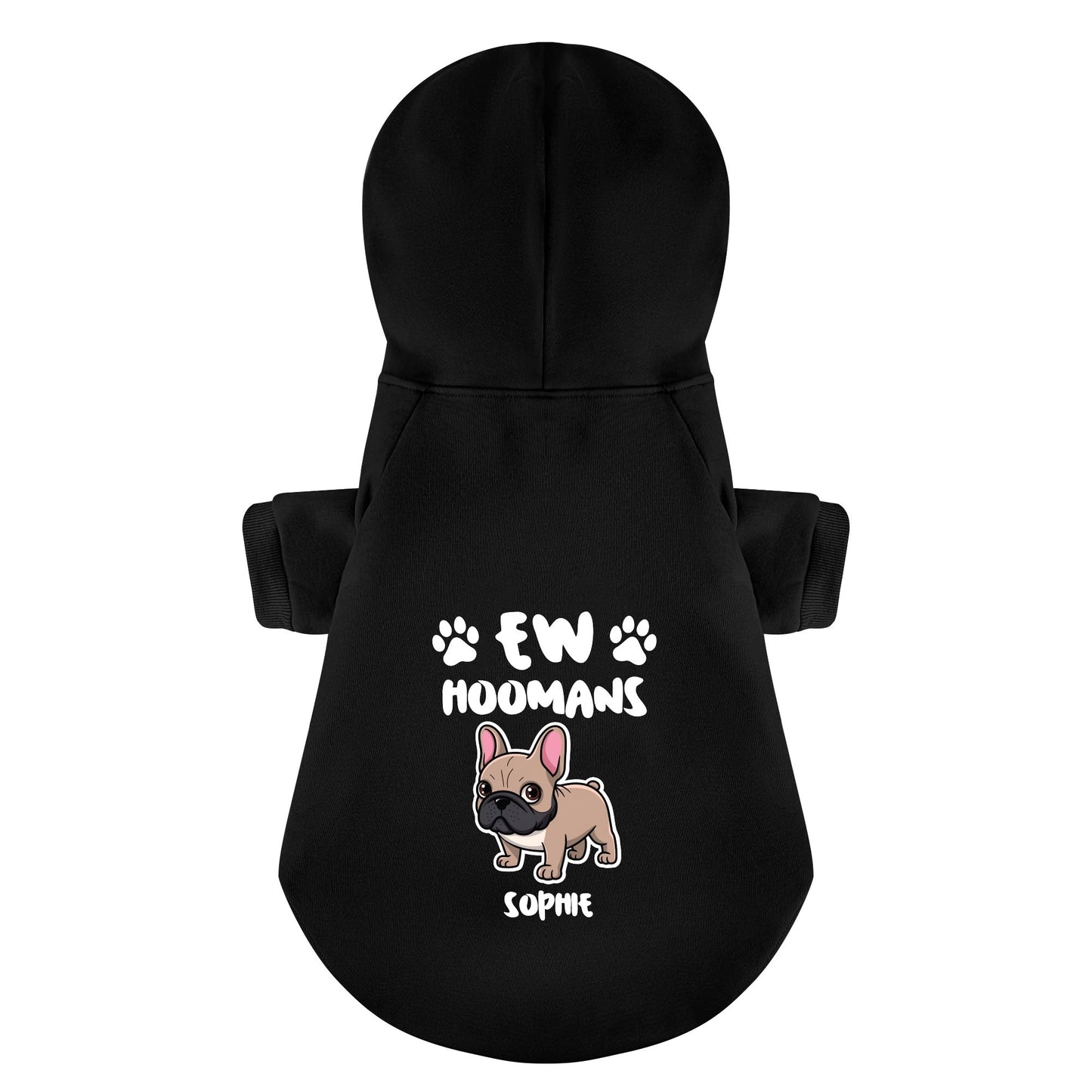 Personalized French Bulldog Hoodies with Funny Quotes and Custom Name – Stylish, Cozy, and Premium 100% Cotton