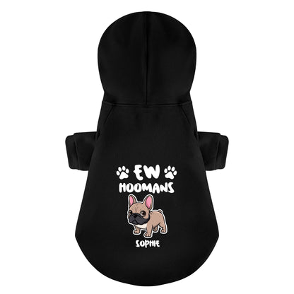 Personalized French Bulldog Hoodies with Funny Quotes and Custom Name – Stylish, Cozy, and Premium 100% Cotton