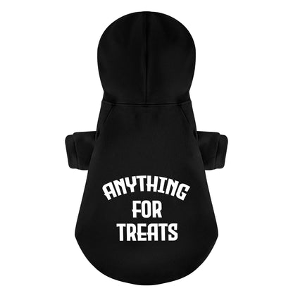 ANYTHING FOR TREATS -  Personalized French Bulldog Hoodies with Funny Quotes – Stylish, Cozy, and Premium 100% Cotton