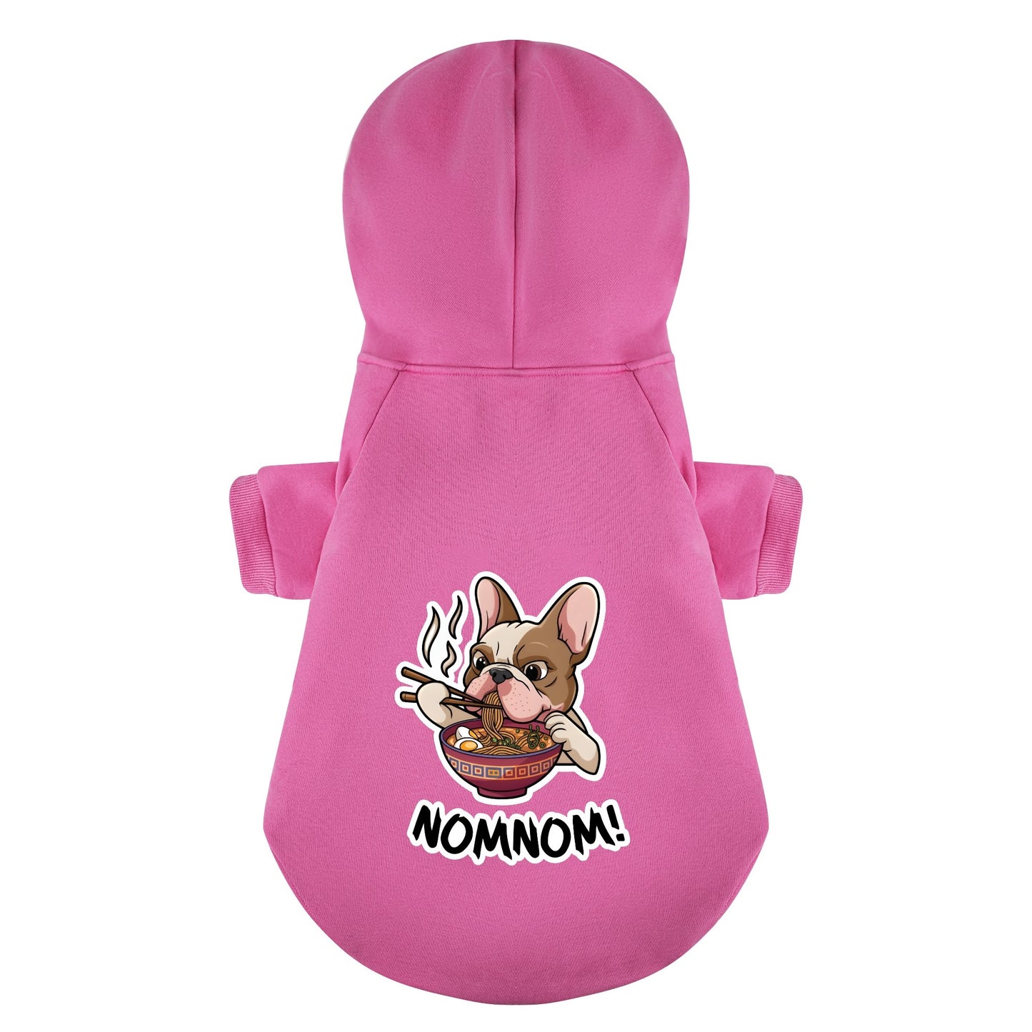 Nomnom! - Personalized French Bulldog Hoodies with Funny Quotes – Stylish, Cozy, and Premium 100% Cotton