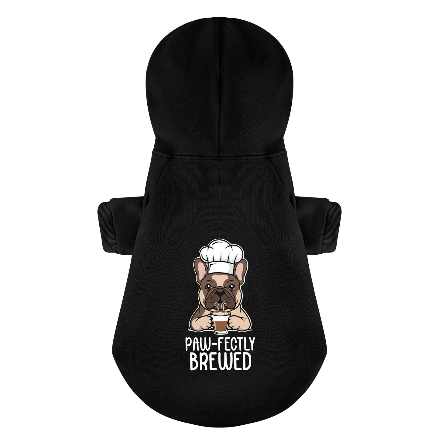 Paw-fectly Brewed - Personalized French Bulldog Hoodies with Funny Quotes – Stylish, Cozy, and Premium 100% Cotton