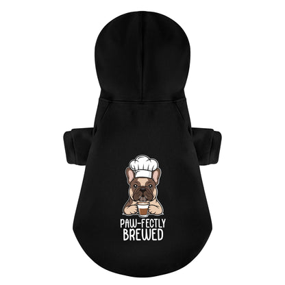 Paw-fectly Brewed - Personalized French Bulldog Hoodies with Funny Quotes – Stylish, Cozy, and Premium 100% Cotton