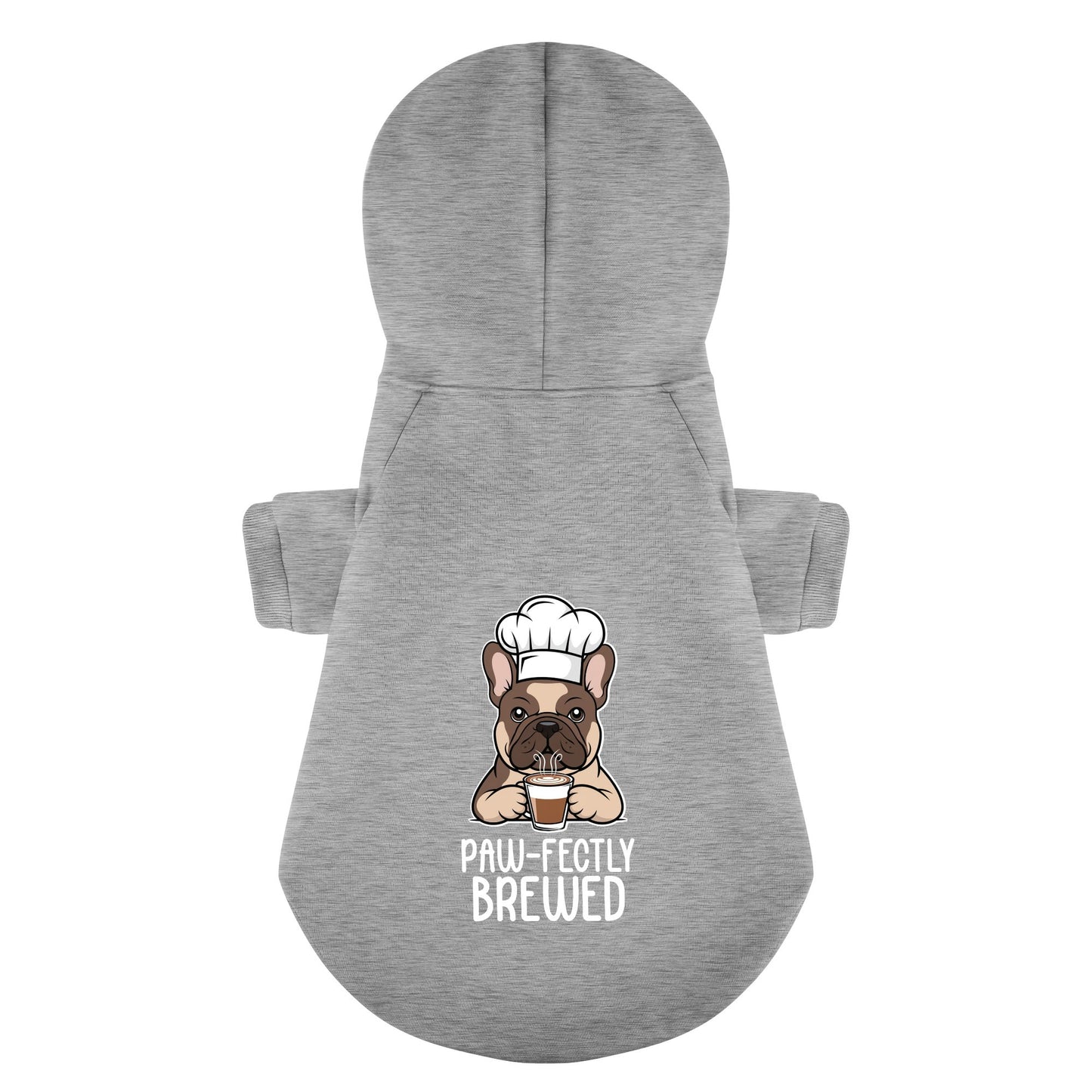 Paw-fectly Brewed - Personalized French Bulldog Hoodies with Funny Quotes – Stylish, Cozy, and Premium 100% Cotton