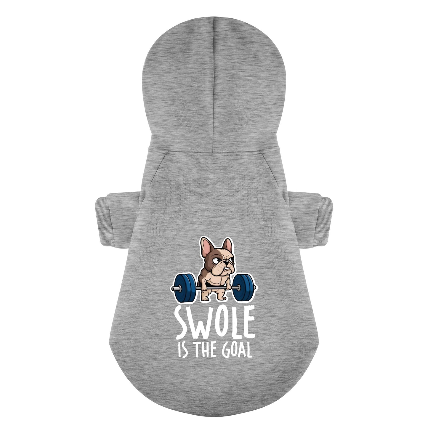 Swole is the Goal - Personalized French Bulldog Hoodies with Funny Quotes – Stylish, Cozy, and Premium 100% Cotton