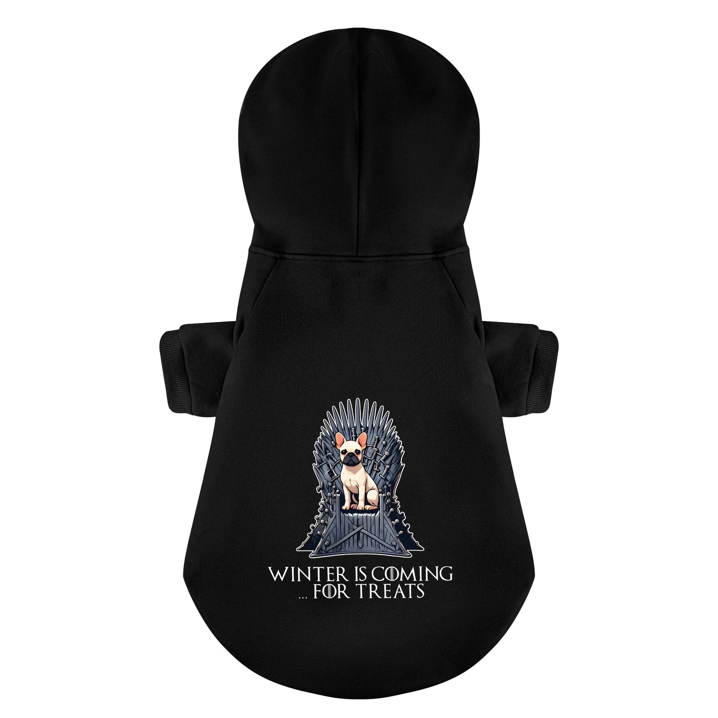 Winter is Coming… for Treats - Personalized French Bulldog Hoodies with Funny Quotes – Stylish, Cozy, and Premium 100% Cotton