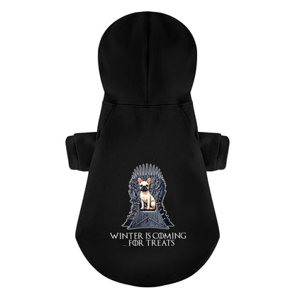 Winter is Coming… for Treats - Personalized French Bulldog Hoodies with Funny Quotes – Stylish, Cozy, and Premium 100% Cotton